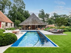 Hybrid Pools Een landelijk zwembad met poolhouse vol charme en comfort
